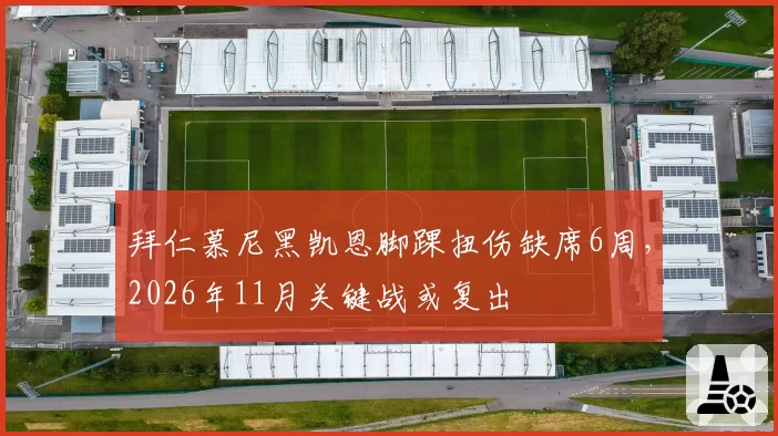 拜仁慕尼黑凯恩脚踝扭伤缺席6周，2026年11月关键战或复出