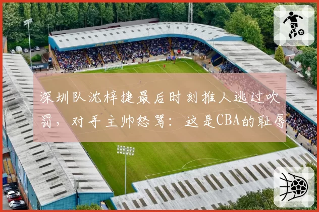 深圳队沈梓捷最后时刻推人逃过吹罚，对手主帅怒骂：这是CBA的耻辱
